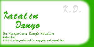 katalin danyo business card